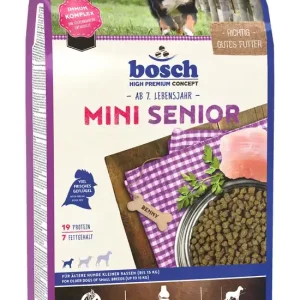 Top-Seller Sparpaket 2 x 2,5 kg Bosch Mini Senior Hunde Trockenfutter